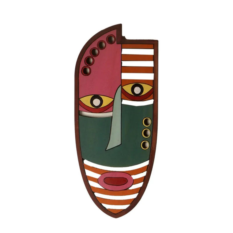 Rabea Mask Wooden Wall Accent media 3