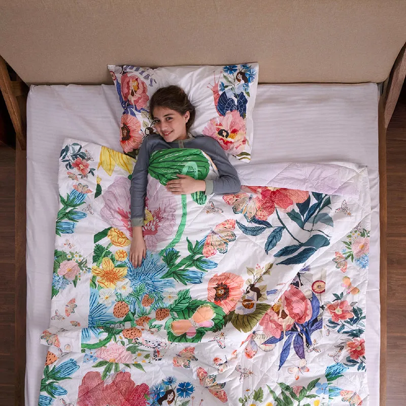 Floral Siesta Reversible Cotton Comforter - 480 GSM media 4