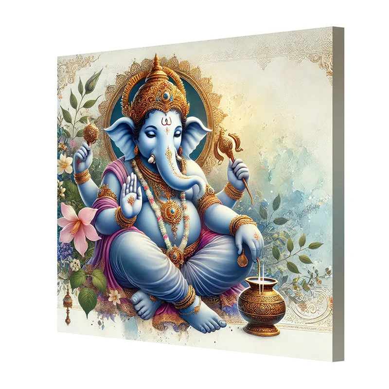 Siddhi Ganapathi Wall Painting media 5