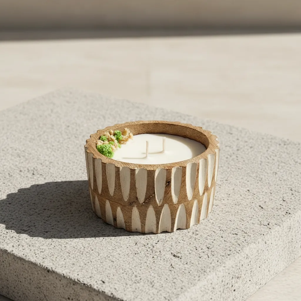 Jas Hewn Soy Wax Scented Candle - Jasmine media 1