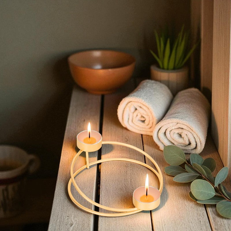 Halo Bloom Tea Light Candle Holder media 4