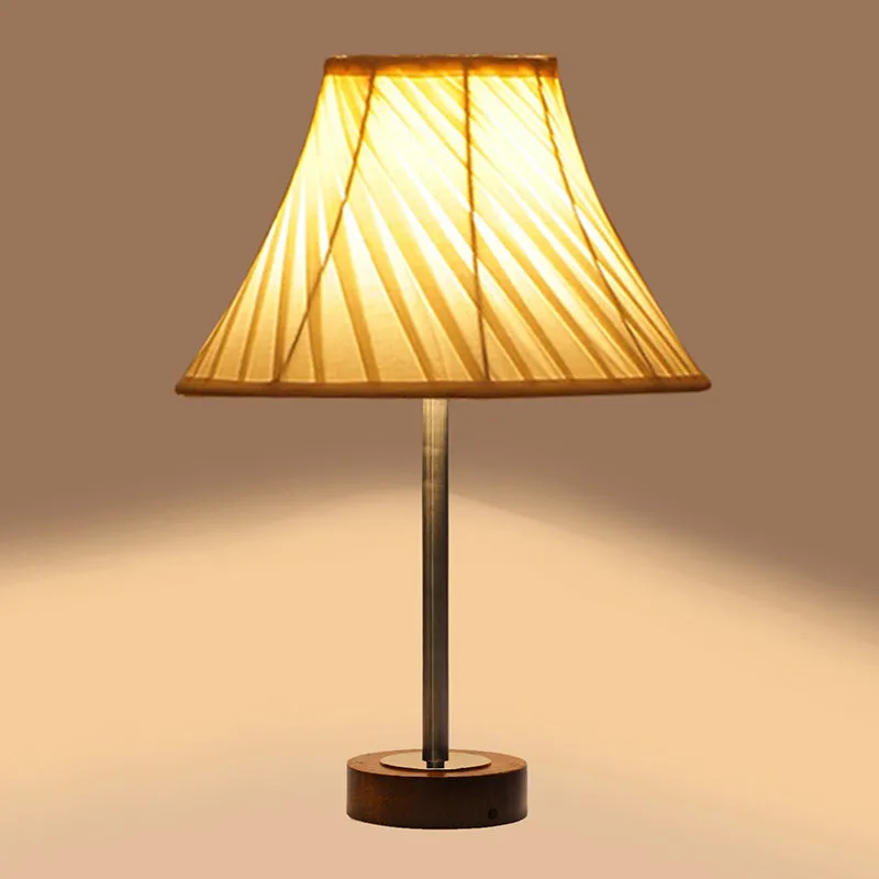 Twistra Rodin Wooden Table Lamp - OffWhite,Silver,Brown media 6