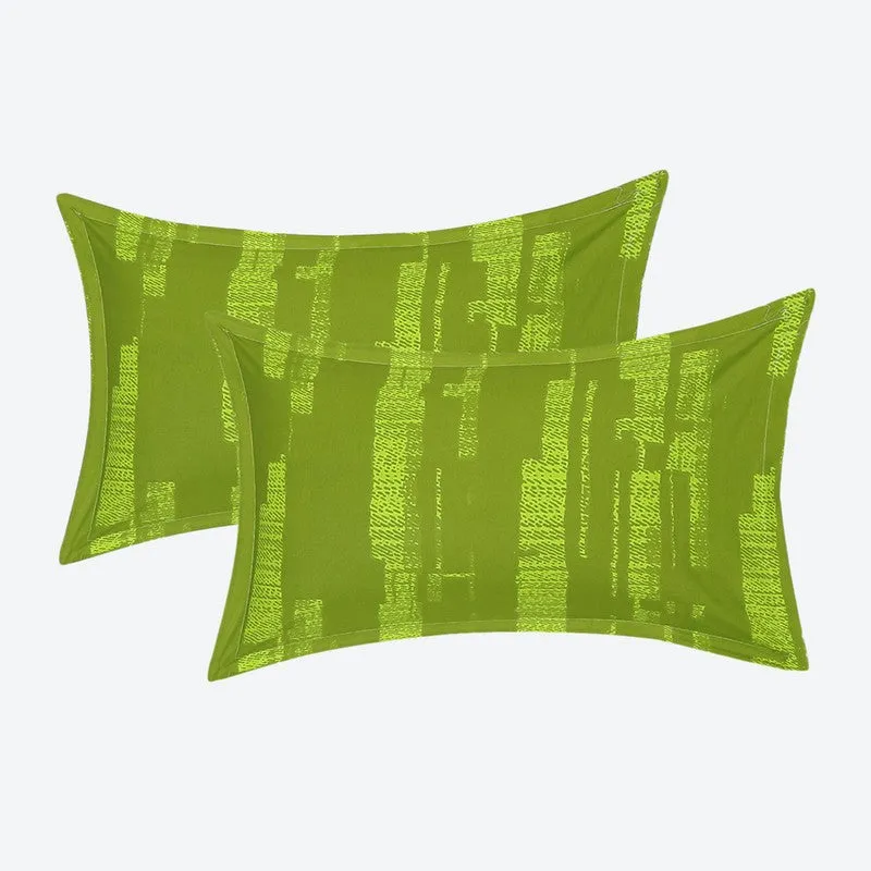 Monte Carlo Bloom Bliss I Cotton Bedsheet (Green,White) - 104 TC media 8