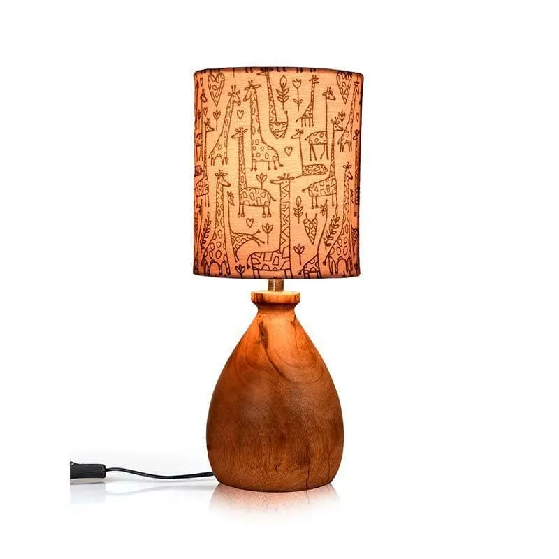 Tall Tales Fabric Table Lamp - Pink,Brown media 4