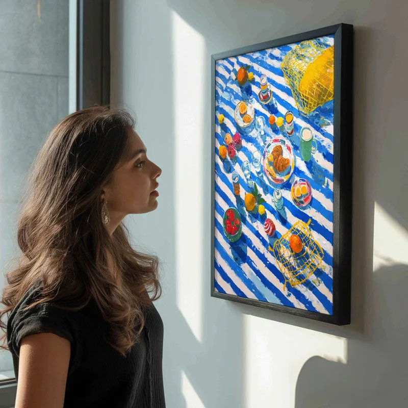 Citrus Brunch Canvas Wall Painting - Black Frame media 5