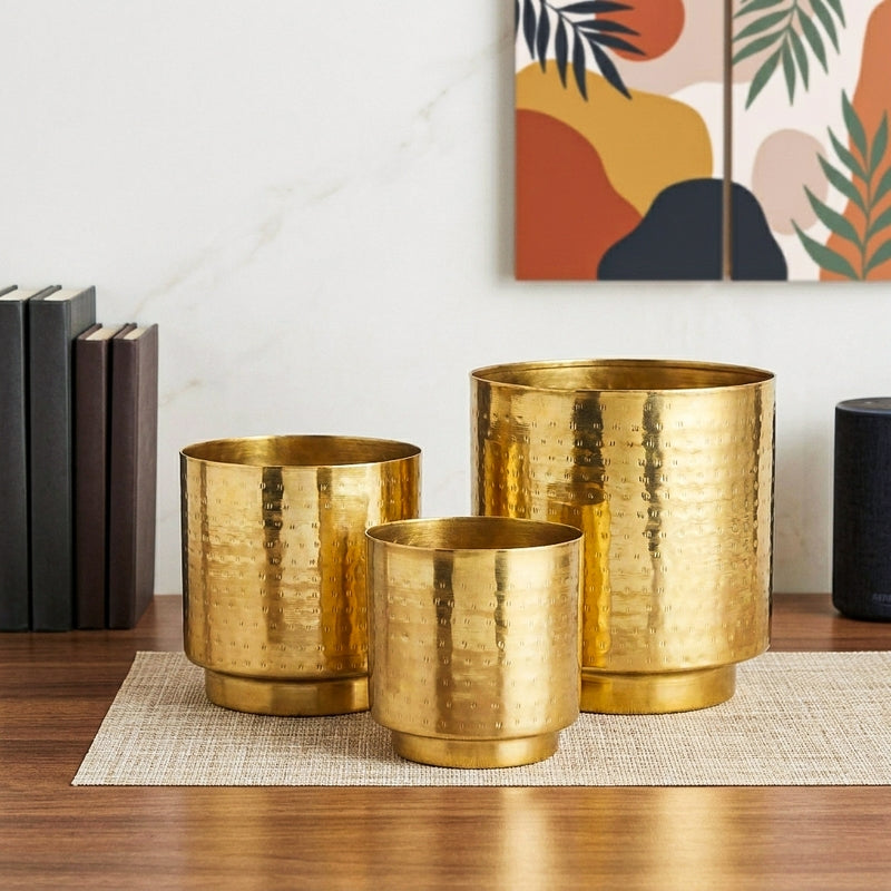 Flora Haven Glow Planter - Set Of Three