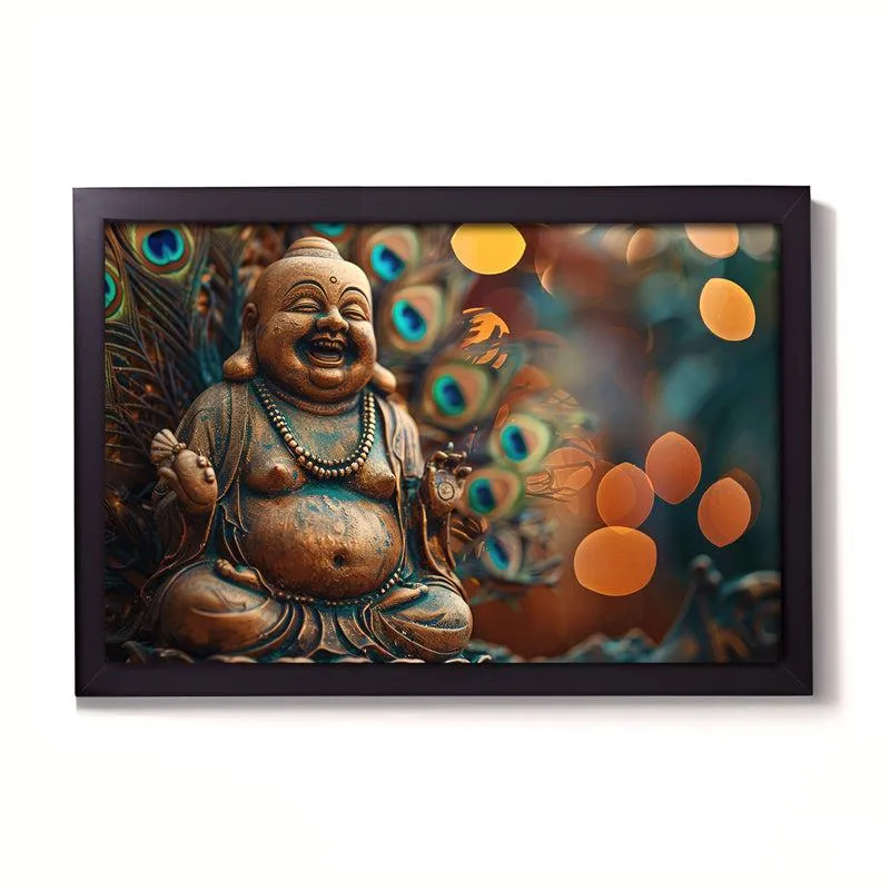 Mayoora Laughing Buddha Wall Painting media 3
