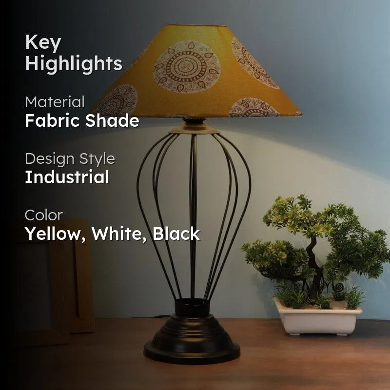 Mandala Merry Maximus Fabric Table Lamp - Yellow media 2