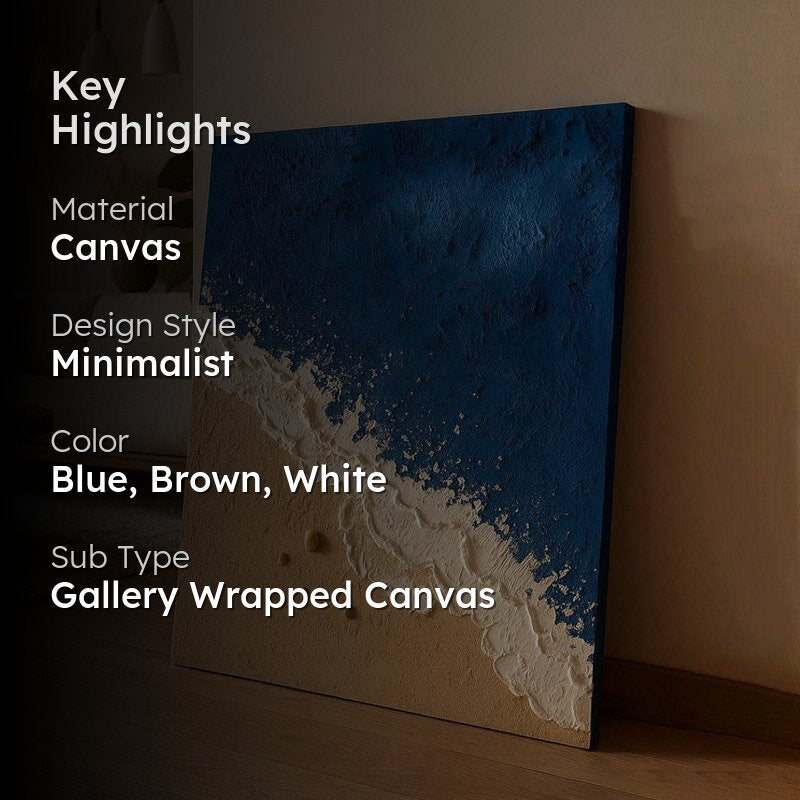 Textured Bloom Handmade Canvas Wall Painting media 2