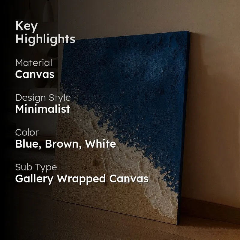 Textured Bloom Handmade Canvas Wall Painting media 2