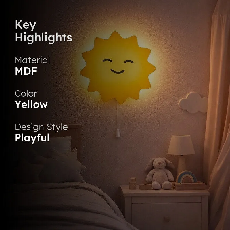 Sunelle Battery Operated MDF Wall Lamp - Yellow media 2