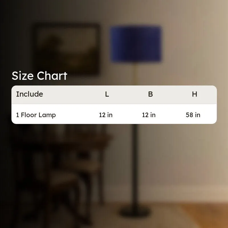 Horizon Curve Wooden Floor Lamp - Blue media 9
