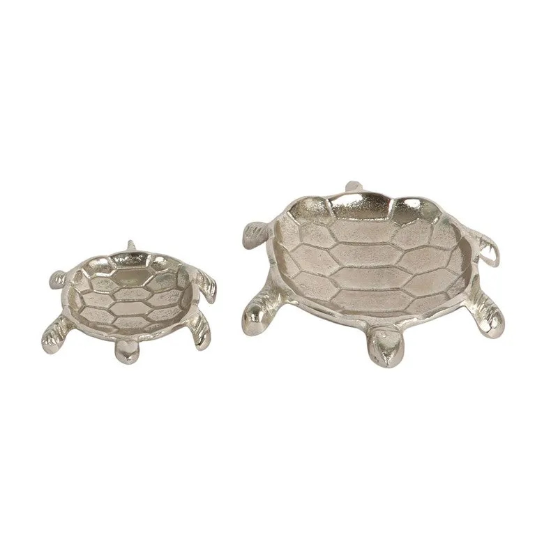 Royal Turtle Accent Tray (Silver) - Set Of Two media 3