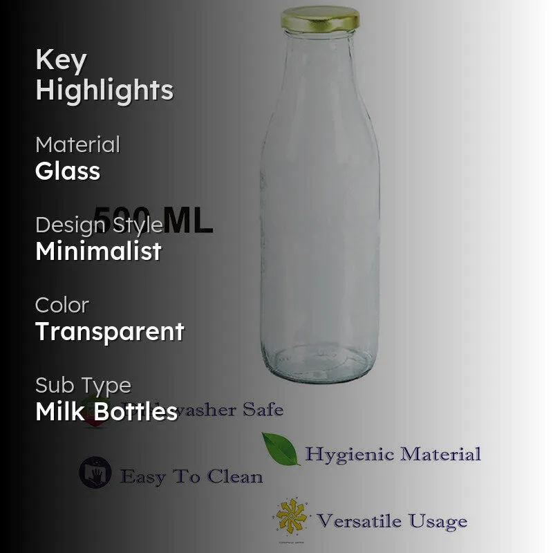 Saovik Milk Bottle (500 mL Each) - Set Of Four media 2