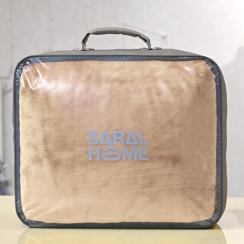 Singu Polyester Solid Blanket - Beige media 6