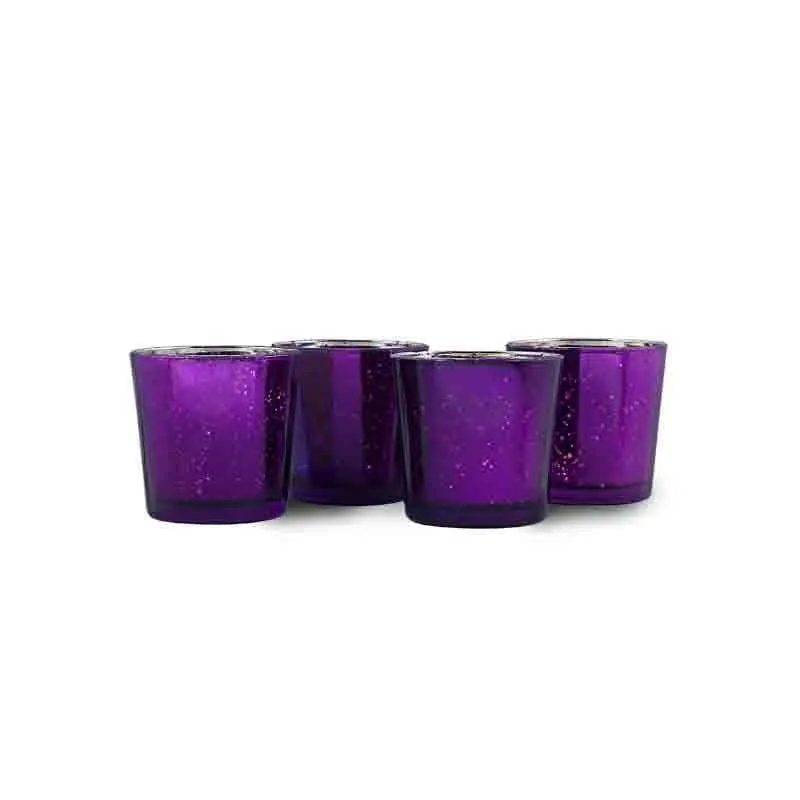 Amethyst Candle Holder - Set Of Four media 4
