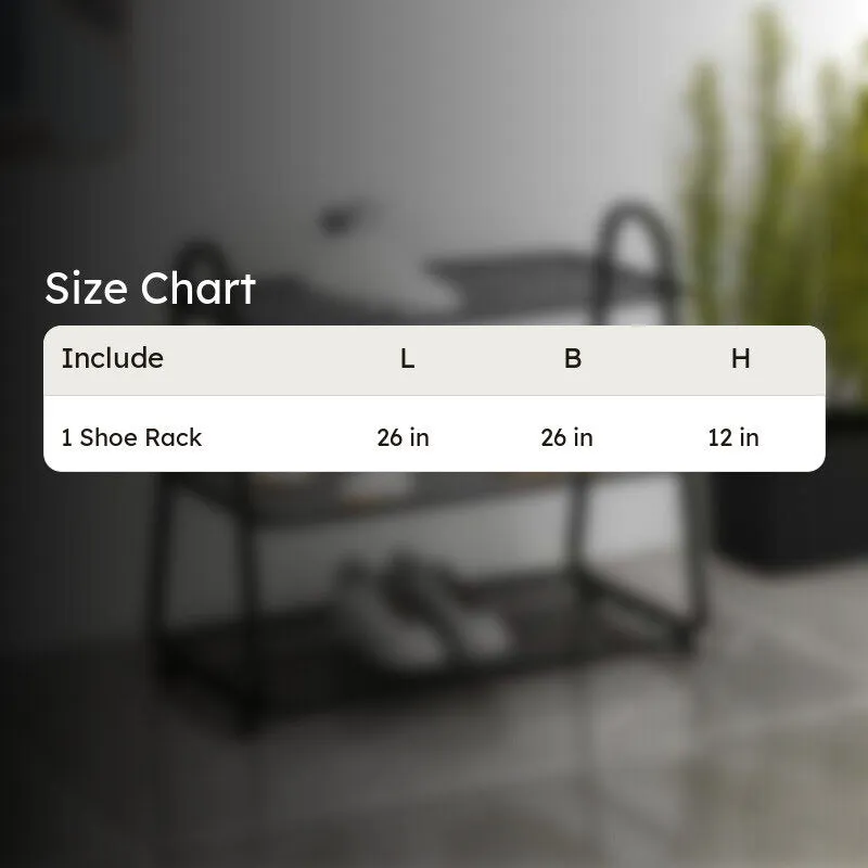 Shoehive 3-tier Metal Shoe Rack - Black media 7
