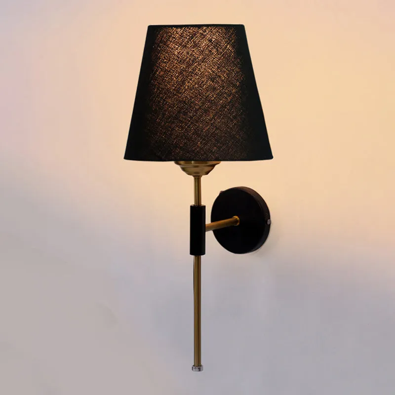 Beryll Steel & Cotton Wall Lamp - Black media 4