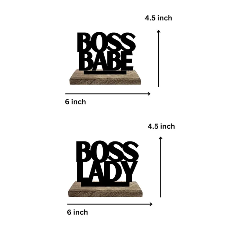 Leading Ladies Syndicate Typography Showpiece - Set Of Two media 7