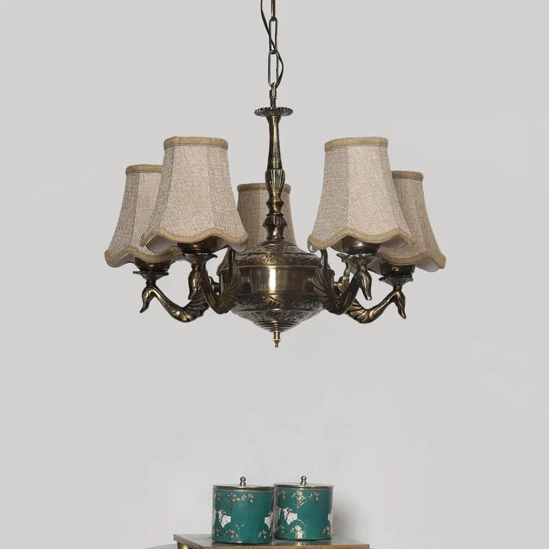Mrnala Conical Golden Antique Ceiling Lamp media 2