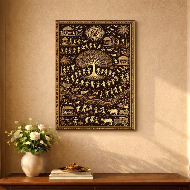 Village Dance Canvas Wall Art & Paintings media 5