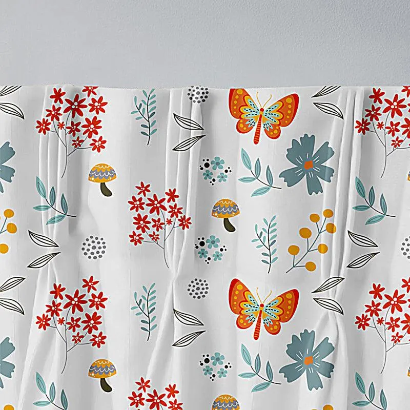 Butterfly Triple Pinch Pleat Short Width Curtain media 3