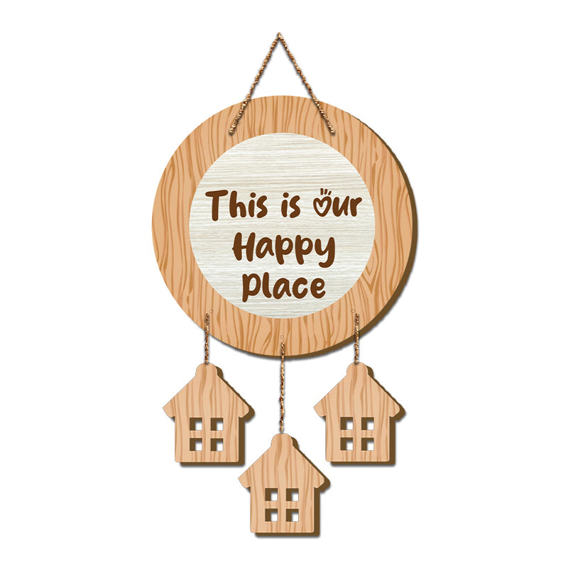 Our Happy Place Minimalistic MDF Wall Hanging media 3