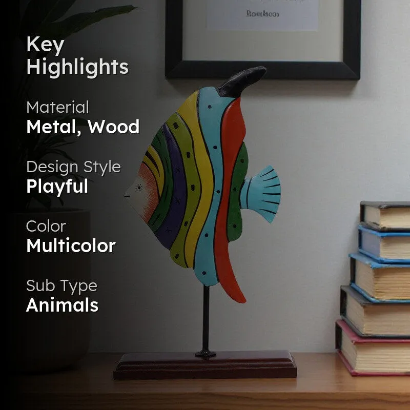 Fishy Fiesta Metal Showpiece media 2