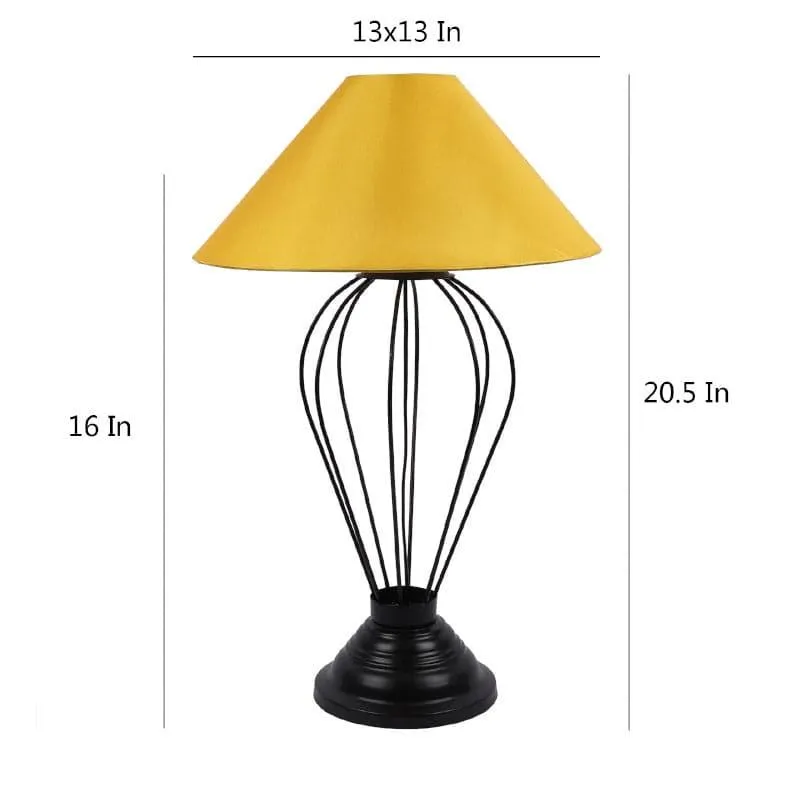 Sunglow Maximus Fabric Table Lamp - Yellow,Black media 5