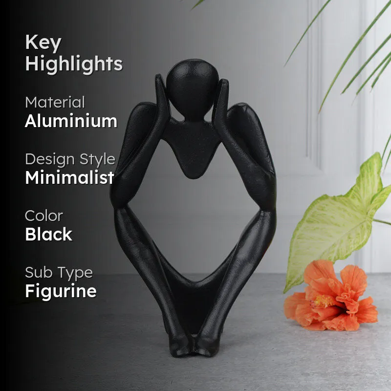Echo Of Silence Aluminium Showpiece - Black media 2
