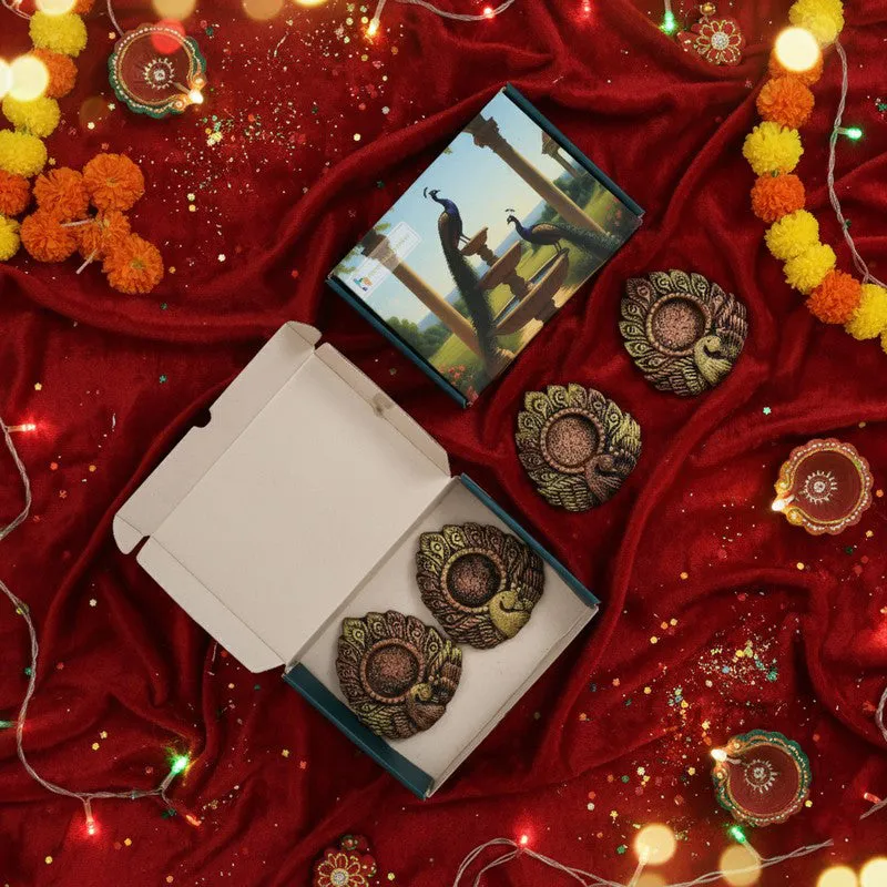 Paisley Ember Diya - Set Of Four media 8