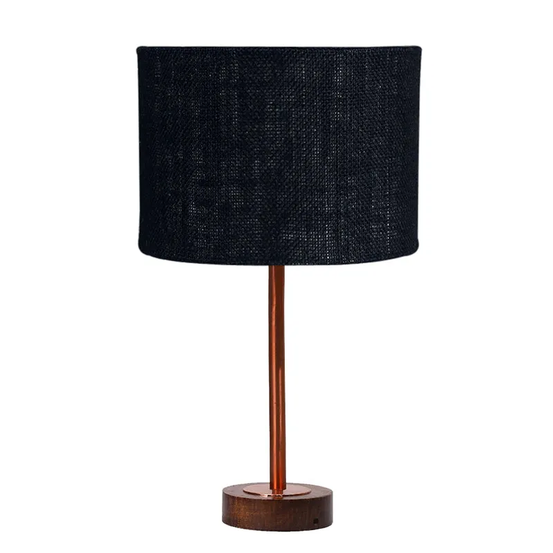 Sienna I Rodin Wooden Table Lamp - Black,Copper,Brown media 4