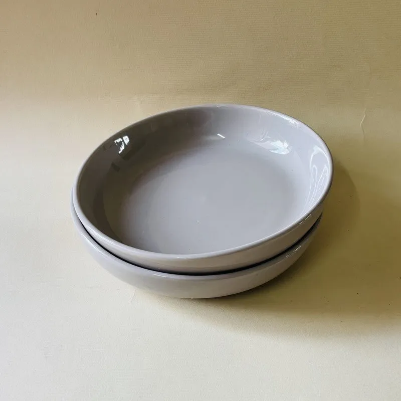 Ceramic Salad Bowls (Grey,300 mL Each) - Set Of Two media 6