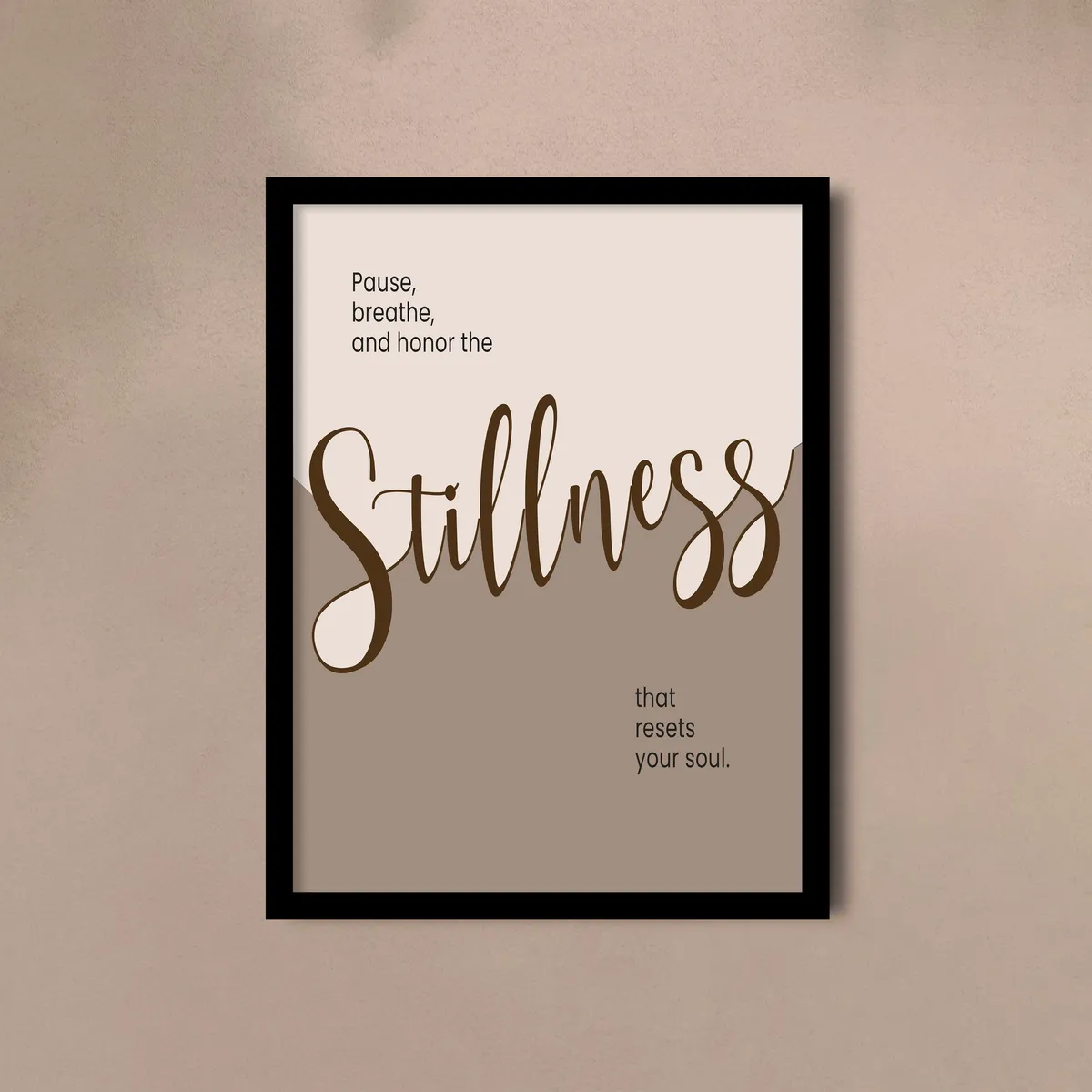 Positive Quote Wall Painting With Frame - Set Of Three media 3