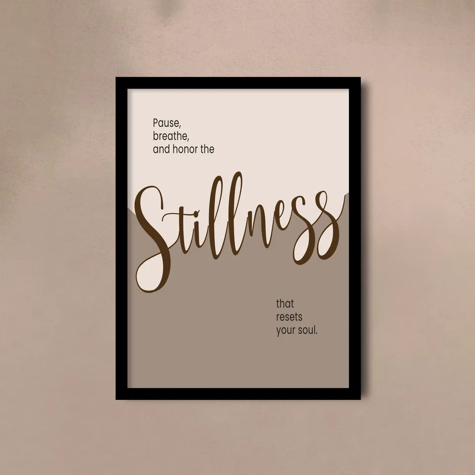 Positive Quote Wall Painting With Frame - Set Of Three media 3