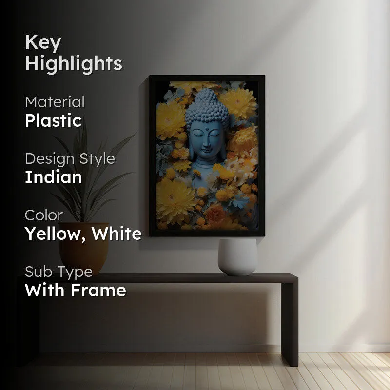 Enlightened Whisper Buddha Wall Painting media 2