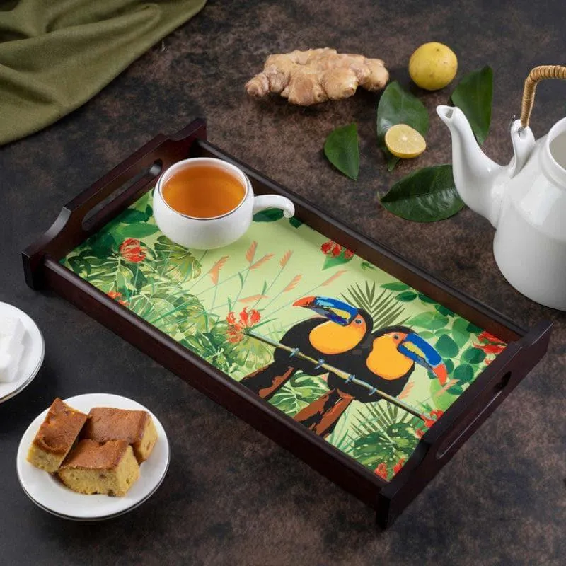 Tropi Toucan Wooden Serving Tray media 1