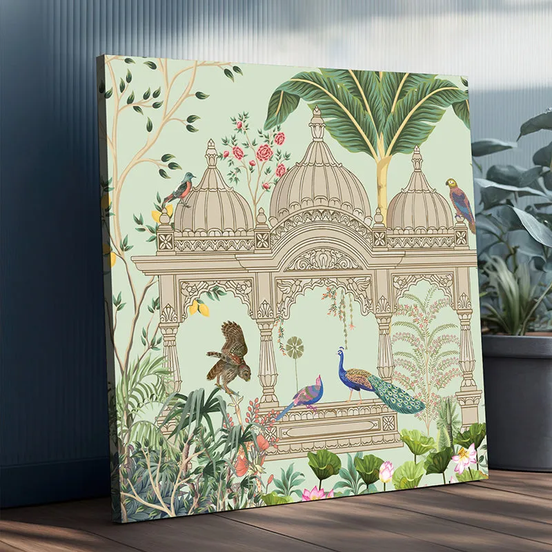 Calm Of Garden Canvas Wall Art media 4