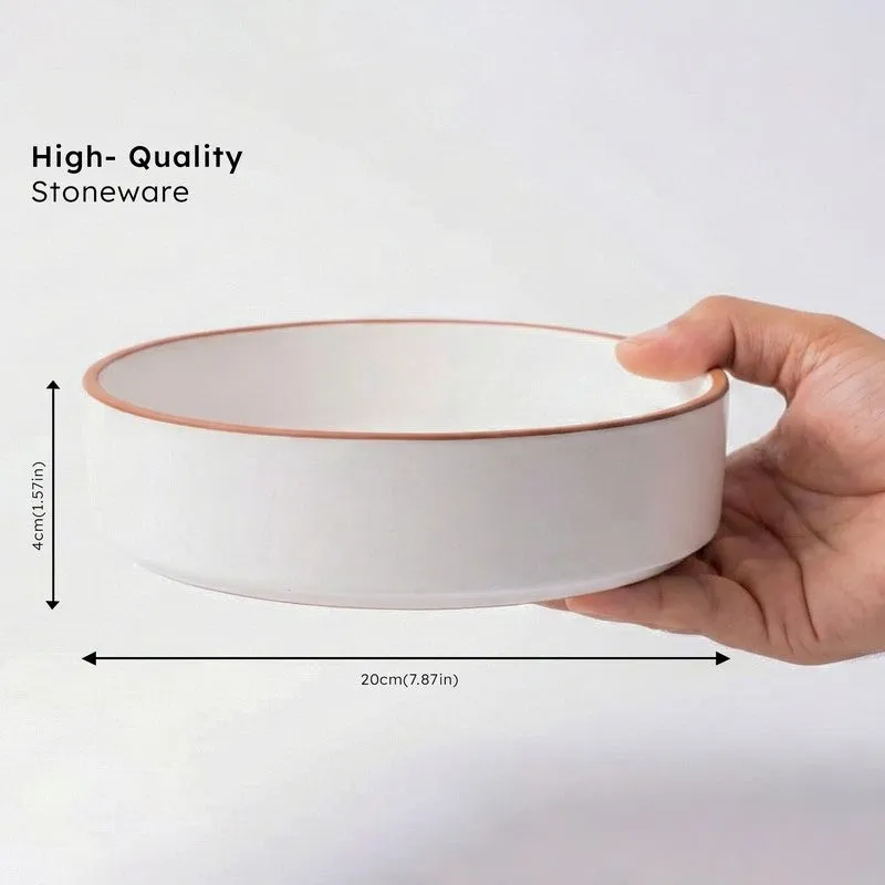 Salizo Ceramic Salad Bowl (700 mL Each ) - Set Of Two media 7