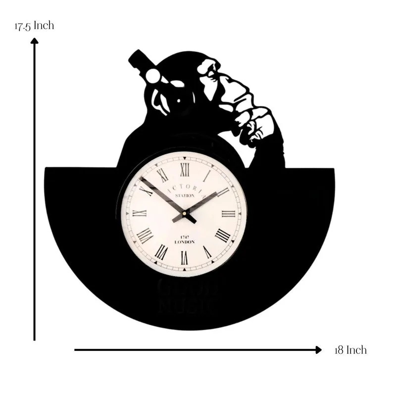 Flash Steel Analog Wall Clock - Black media 7