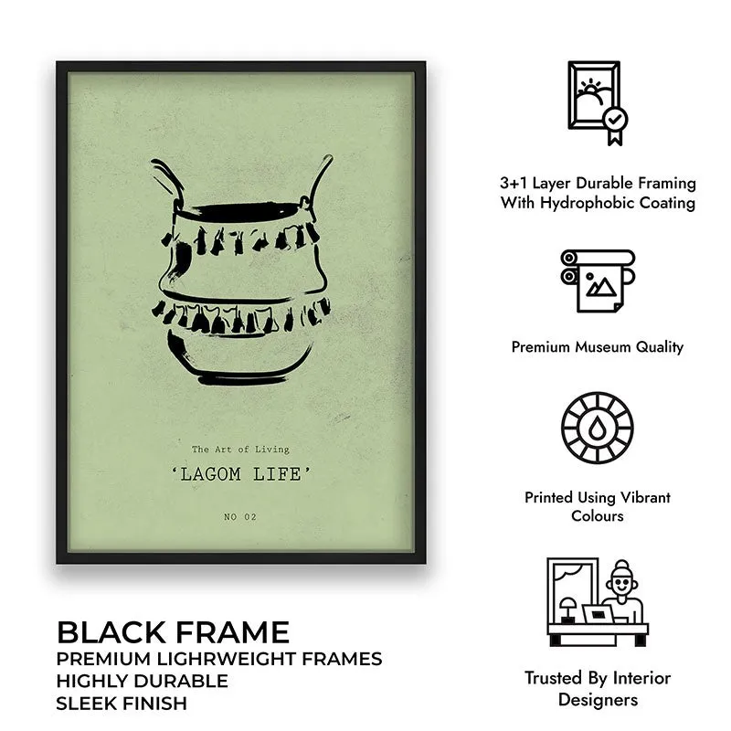 Vessel of Life Canvas Wall Painting With Black Frame media 8