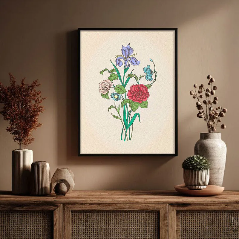 Garden Bliss Archival Paper Wall Art With Frame media 3
