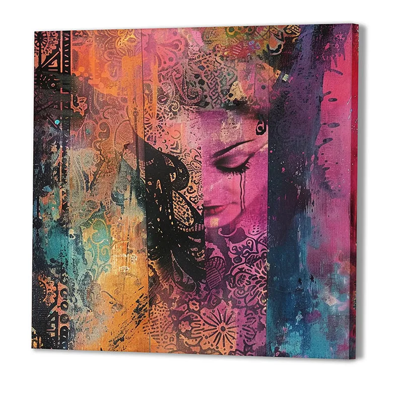 Splashes Of Colour & Tears Wall Art media 4