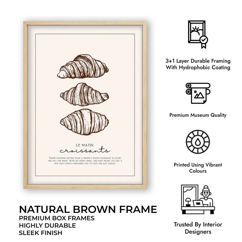 CroissantMorphosis Archival Canvas Wall Art - Brown media 11