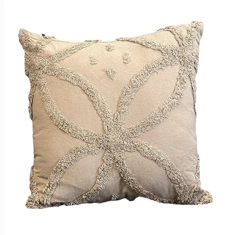 Kata Tufted Cotton Cover - Beige media 3