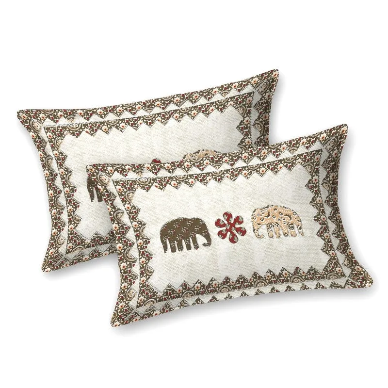 Rajsi Rang Cotton Bedsheet (Brown) - 160 TC media 4