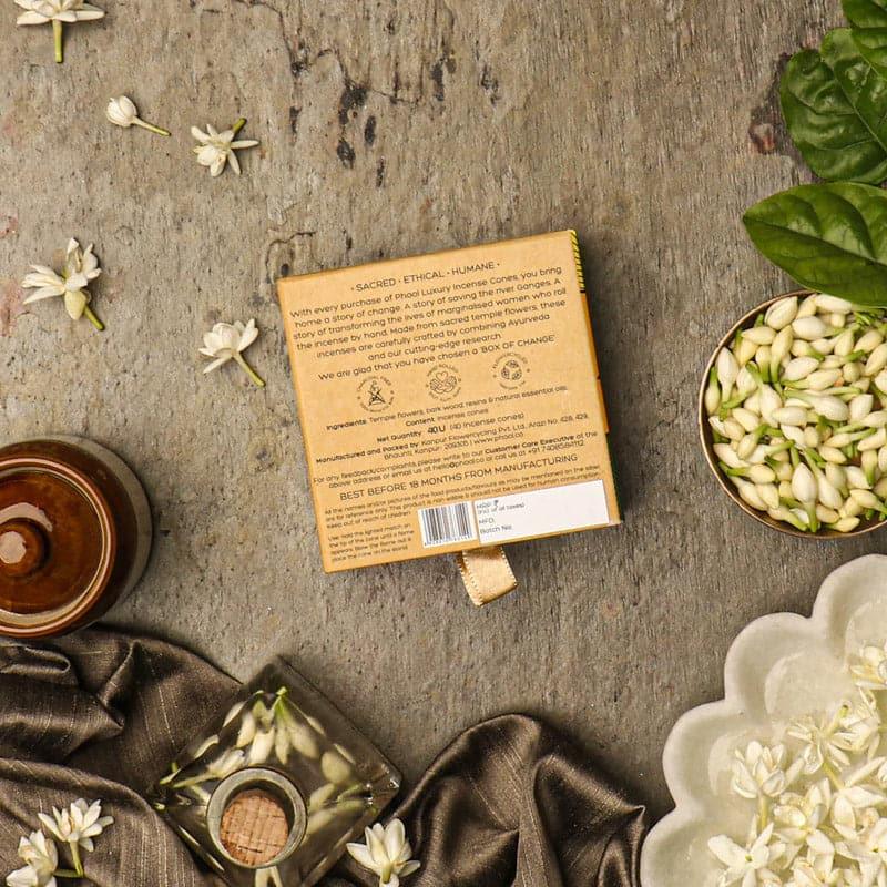 Phool Natural Incense Cones (Jasmine) - Set Of Forty media 3