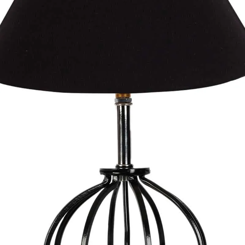 Boop Solid Fabric Table Lamp - Black media 5
