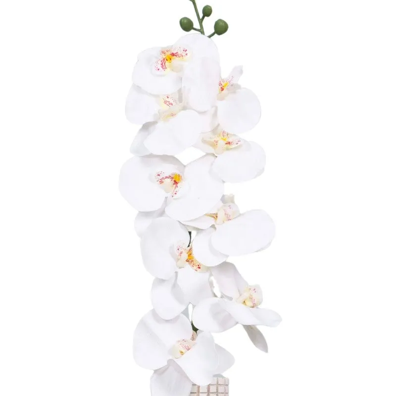 Graceful Artificial Orchids Flower Stick - White media 4