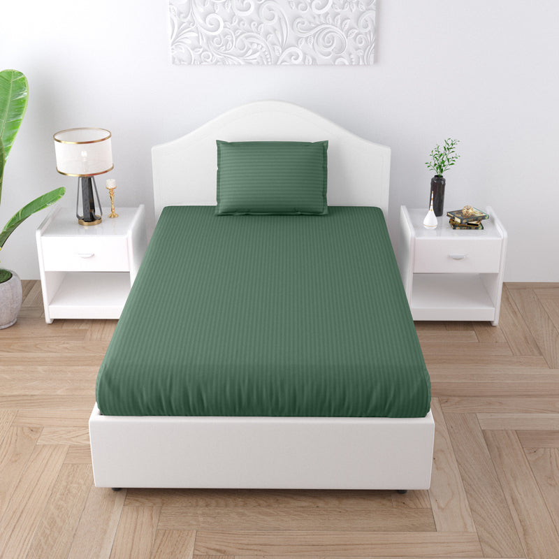 Sofia Solid Microfiber Bedsheet (Brown) - 150 GSM media 8